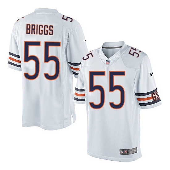 Chicago Bears #55 Lance Briggs White Stitched Jersey - Zenithce