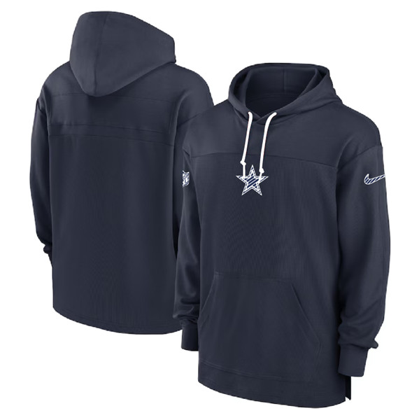 Dallas Cowboys Navy Performance Pullover Hoodie - Zenithce