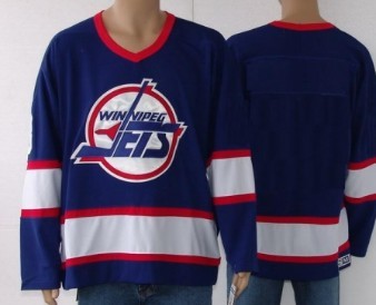 Winnipeg Jets Mens Customized Blue CCM Jersey - Zenithce