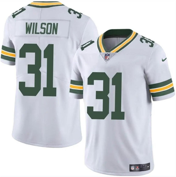 Green Bay Packers #31 Emanuel Wilson White Vapor Limited Stitched Jersey - Zenithce