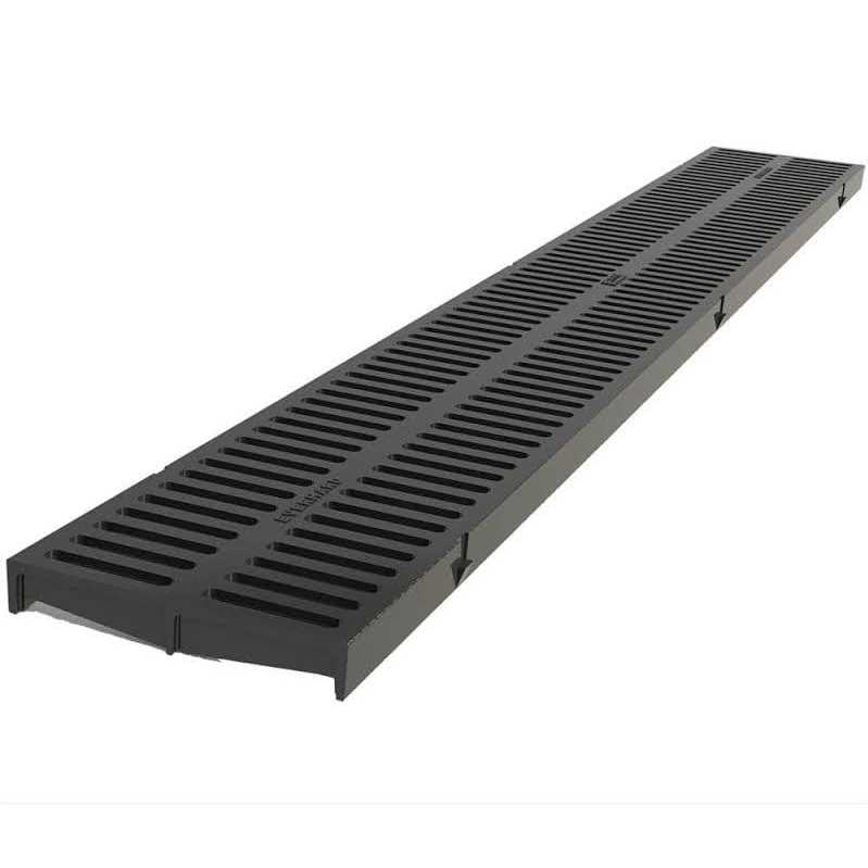 U.S. Trench Drain 18 in. Storm Water Pit and Catch Basin for Modular Trench and Channel Drain Systems with Galvanized Steel Grate - Zenithce