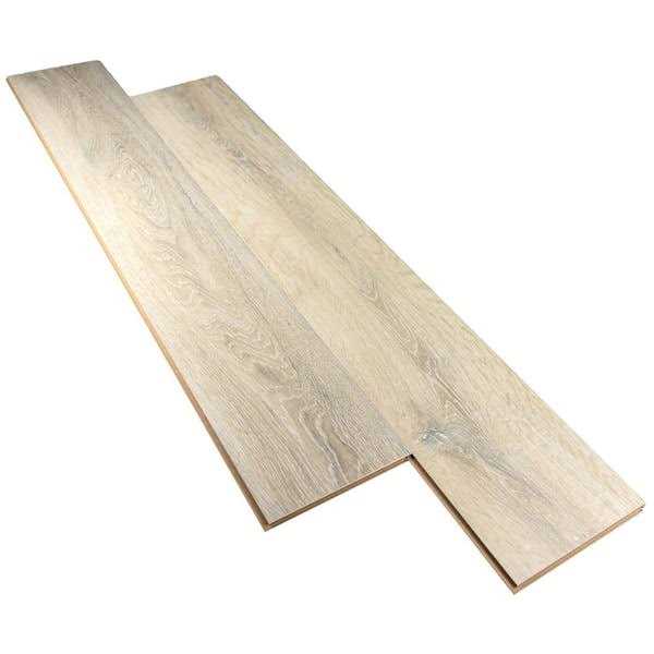 TrafficMaster Brookhaven Oak 7 mm T x 8 in. W Laminate Wood Flooring - Zenithce