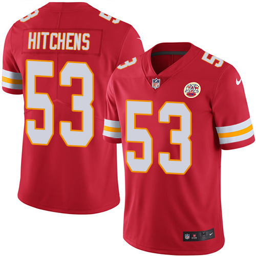Kansas City Chiefs #53 Anthony Hitchens Red Vapor Untouchable Limited Stitched Jersey - Zenithce