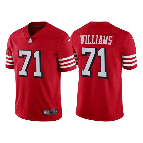 San Francisco 49ers #71 Trent Williams Red Vapor Untouchable Limited Stitched Jersey - Zenithce