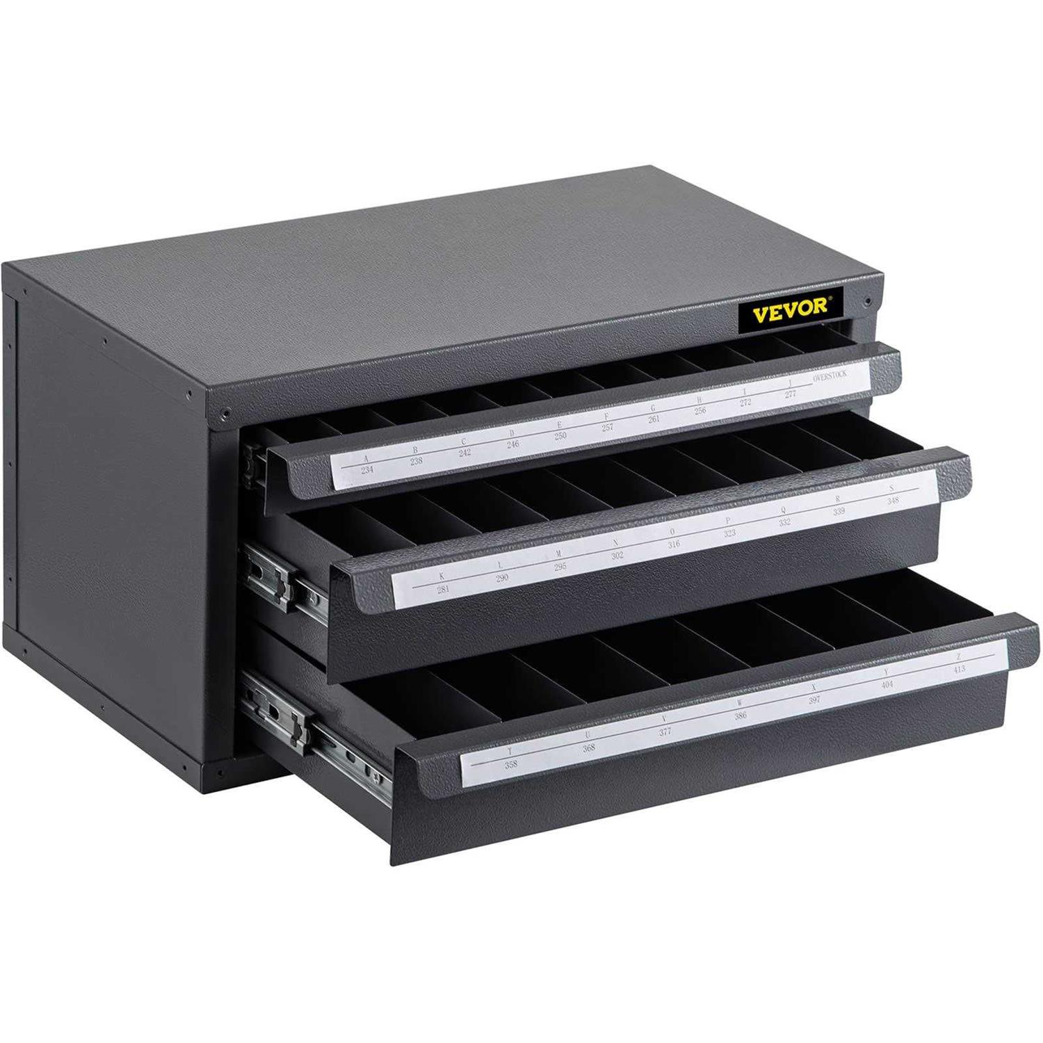 VEVOR Drill Bit Dispenser Cabinet Three-Drawer Drill Bit Dispenser - Zenithce