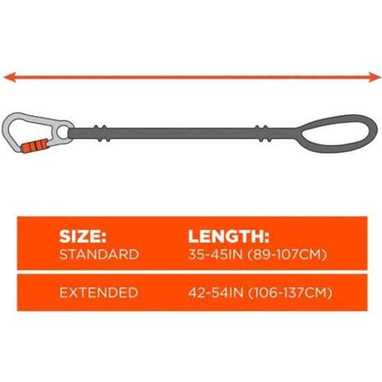 Ergodyne 3100 Squids Single Carabiner Tool Lanyard - Zenithce