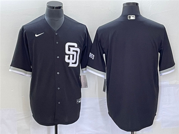 San Diego Padres Blank Black Cool Base Stitched Jersey - Zenithce