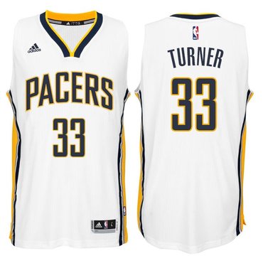 Indiana Pacers #33 Myles Turner 2014-15 New Swingman Home Jersey White - Zenithce