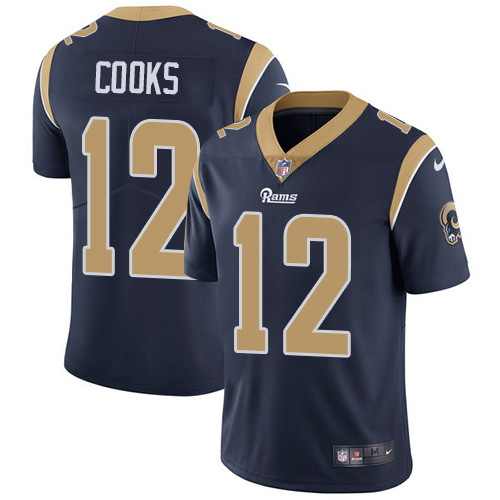 Los Angeles Rams #12 Brandin Cooks Navy Blue Vapor Untouchable Limited Stitched Jersey - Zenithce