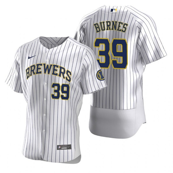 Milwaukee Brewers #39 Corbin Burnes White Flex Base Stitched Jersey - Zenithce