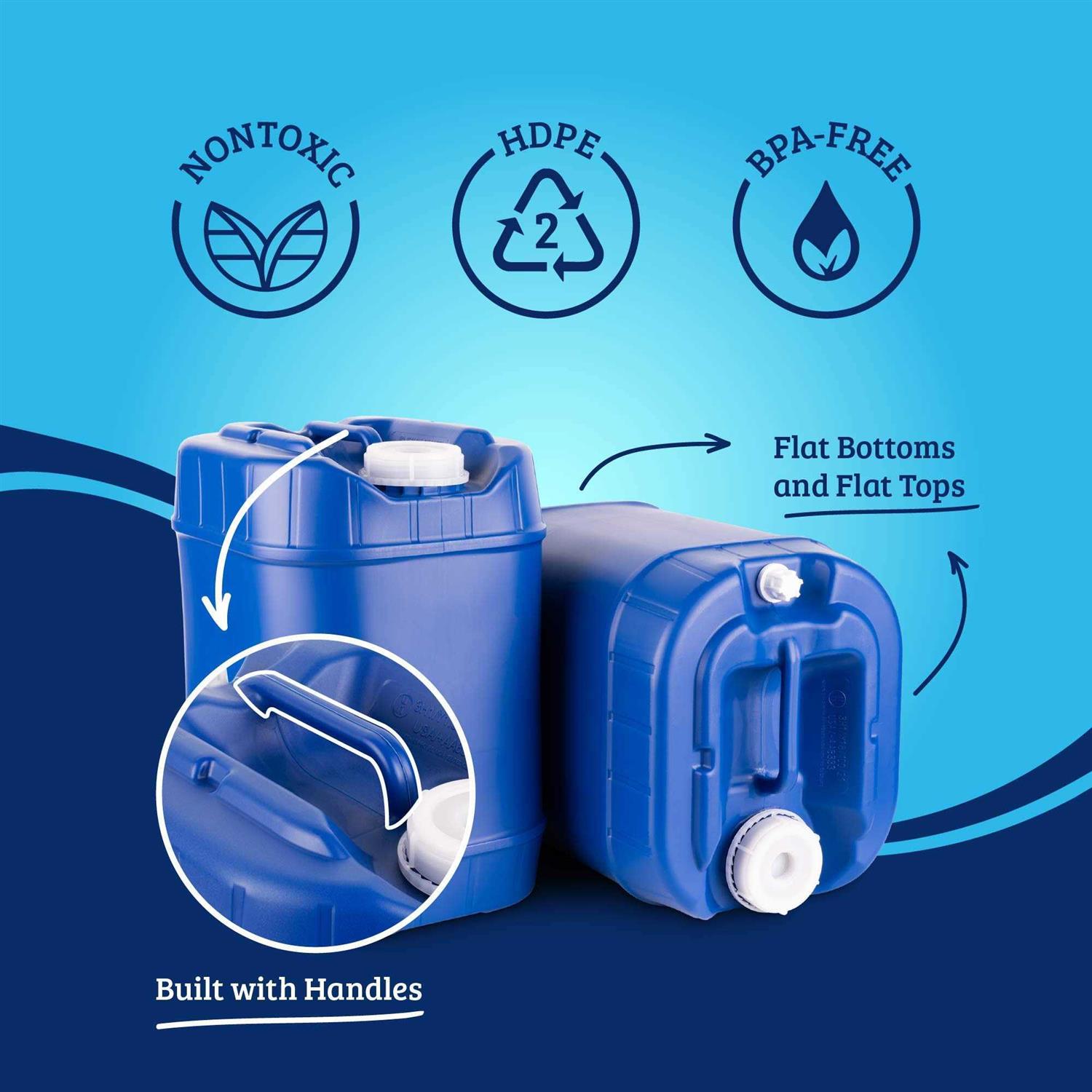 Saratoga Farms Stackable Water Container Essentials Kit - Zenithce