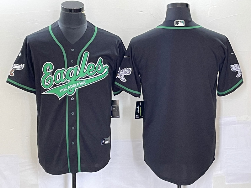 Philadelphia Eagles Blank Black Cool Base Stitched Jersey - Zenithce