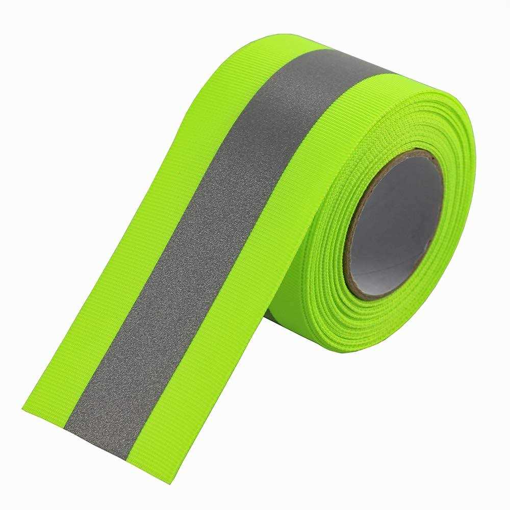 Jinbing Safety Silver Reflective Fabric Tape DIY for Clohting Sew On 25mmx10m - Zenithce