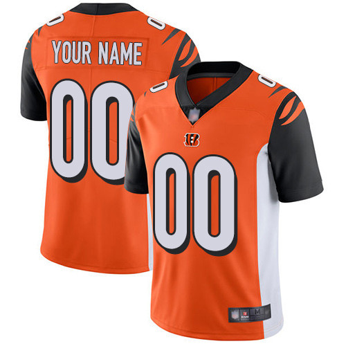 Cincinnati Bengals Customized Orange Team Color Vapor Untouchable Limited Stitched NFL Jersey - Zenithce