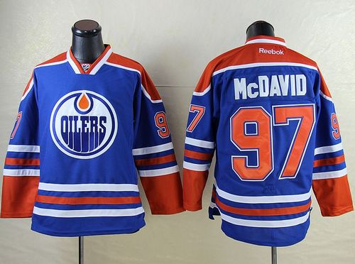 Oilers #97 Connor McDavid Light Blue Stitched Jersey - Zenithce