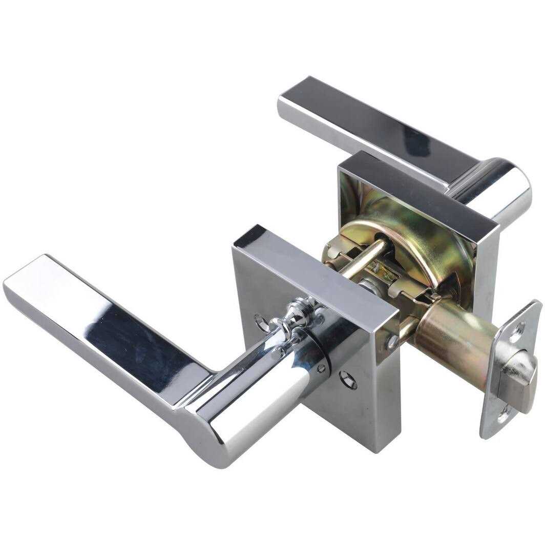 Miseno Lorton Flat Bar Privacy Door Lever Set - Zenithce