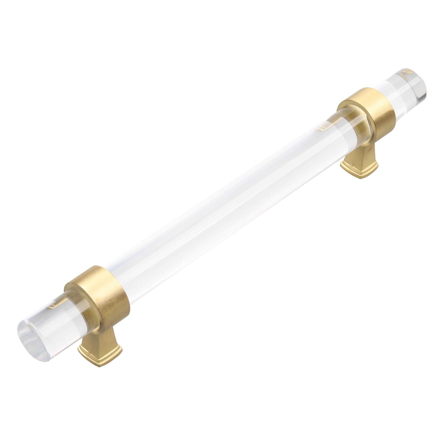 GlideRite Clear Acrylic Cabinet Pulls Satin Gold - Zenithce