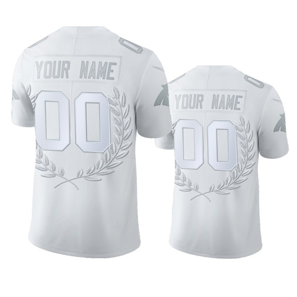 Carolina Panthers Customized White MVP Stitched Limited Jersey - Zenithce