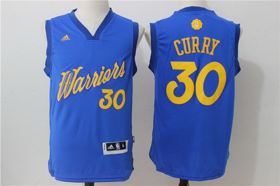 Golden State Warriors #30 Stephen Curry adidas Royal Blue 2016 Christmas Day Stitched Swingman Jersey - Zenithce