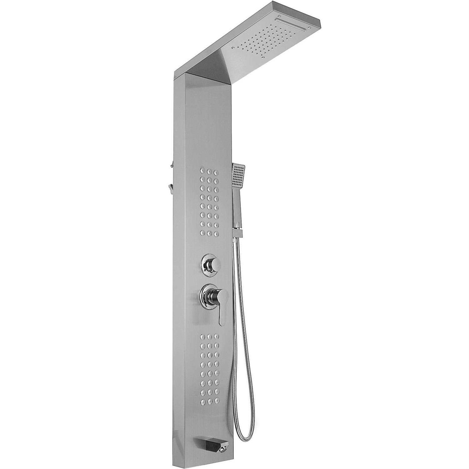 VEVOR Shower Panel Tower System Stainless Steel Waterfall - Zenithce
