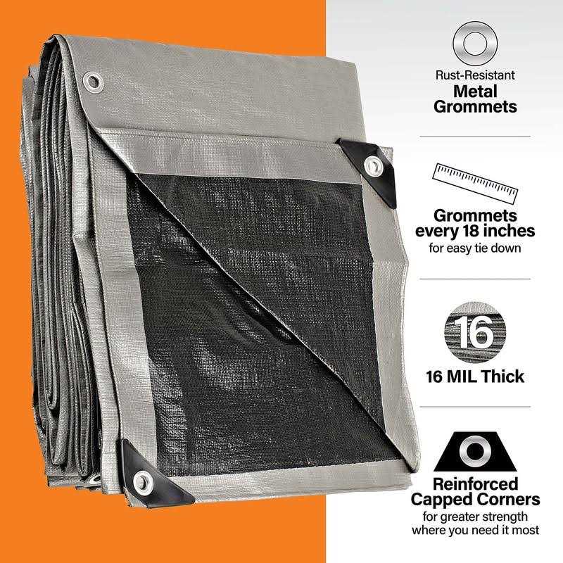 KING-A-MA-JIGS Heavy Duty Tarp Mil Thick - Zenithce