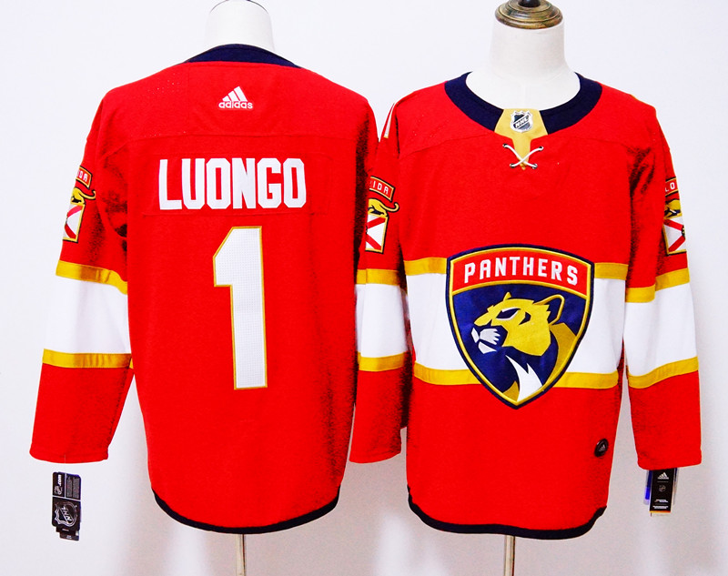 Florida Panthers #1 Roberto Luongo Red Stitched Adidas Jersey - Zenithce