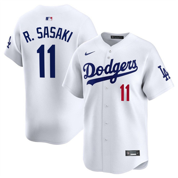 Los Angeles Dodgers #11 Roki Sasaki White 2025 Home Limited Stitched Jersey - Zenithce