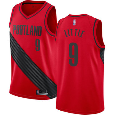 Blazers #9 Nassir Little Red Swingman Statement Edition Jersey - Zenithce