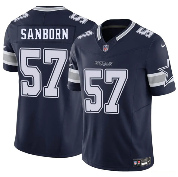 Dallas Cowboys #57 Jack Sanborn Navy 2025 F.U.S.E. Vapor Untouchable Limited Stitched Jersey - Zenithce