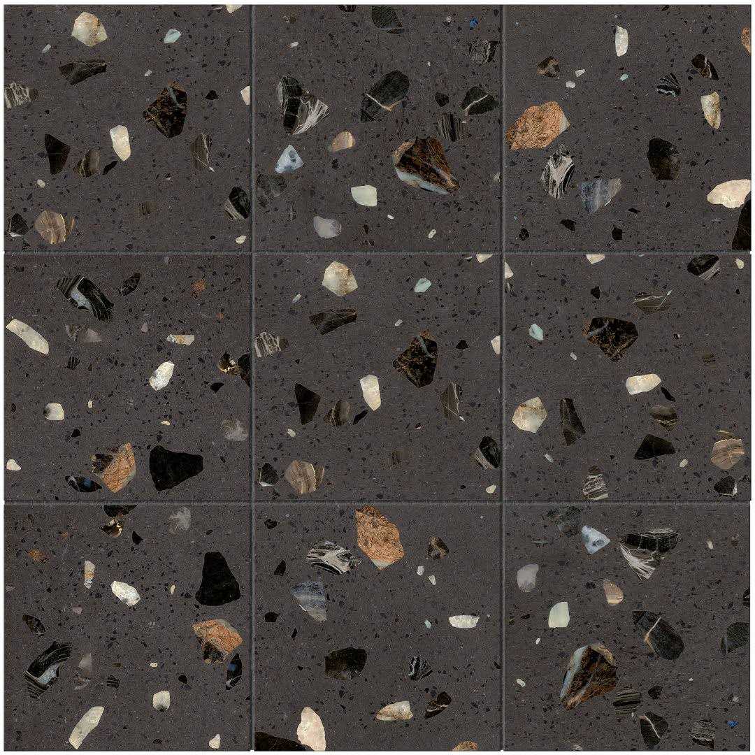 MOLOVO Terrazo 8.03 in. x 8.03 in. Matte Porcelain Floor and Wall Tile - Zenithce
