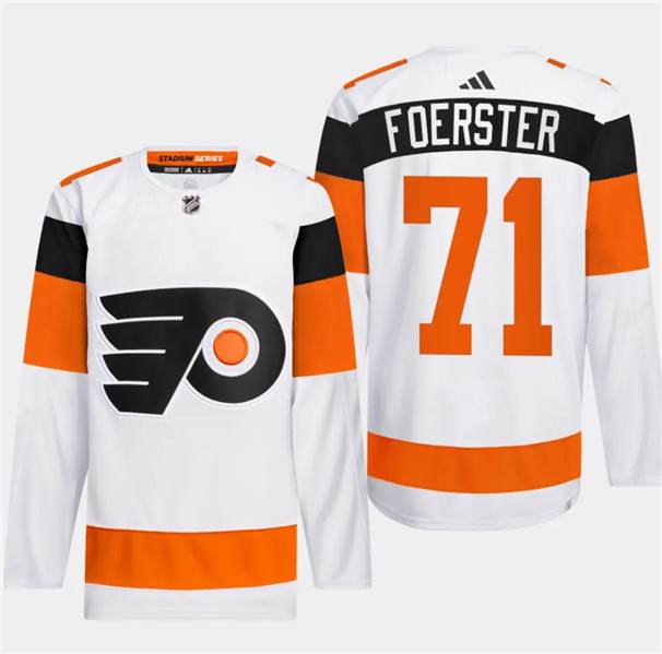 Philadelphia Flyers #71 Tyson Foerster White 2024 Stadium Series Stitched Jersey - Zenithce