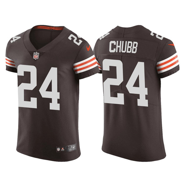 Cleveland Browns #24 Nick Chubb Brown Vapor Untouchable Limited Stitched Jersey - Zenithce