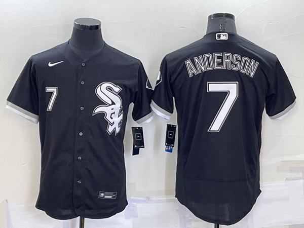 Chicago White Sox #7 Tim Anderson Black Flex Base Stitched Jersey - Zenithce