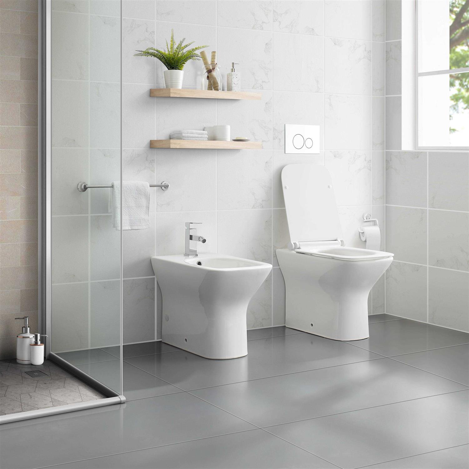 Swiss Madison Carre 36 Rectangle Wall-Mount Bathroom Sink SM-WS334 - Zenithce