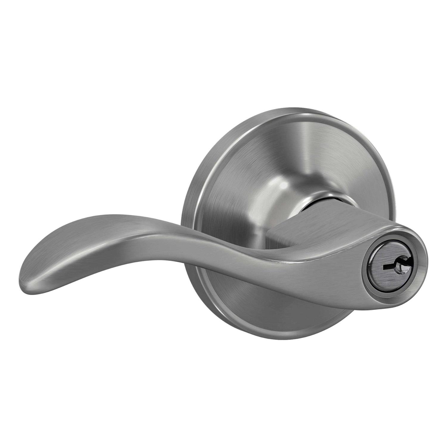 First Secure by Schlage Deadbolt and Keyed Entry Rigsby Knob, 2PK in Stainless Steel - Zenithce