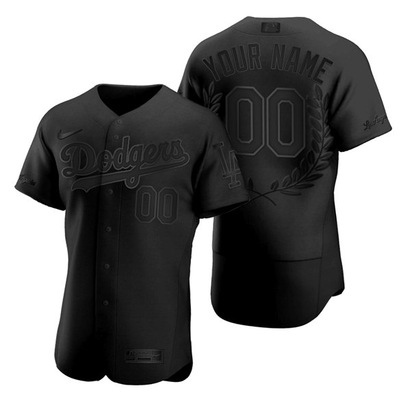 Los Angeles Dodgers Customized Black Awards Collection Stitched Jersey - Zenithce