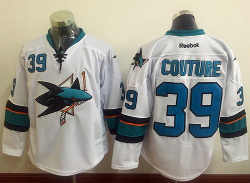 Sharks #39 Logan Couture White Stitched Jersey - Zenithce