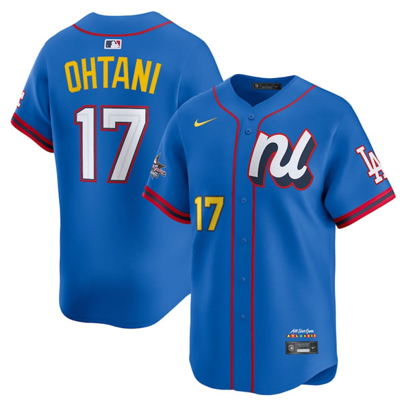 National League #17 Shohei Ohtani Blue 2025 All-Star Edition Limited Stitched Jersey - Zenithce