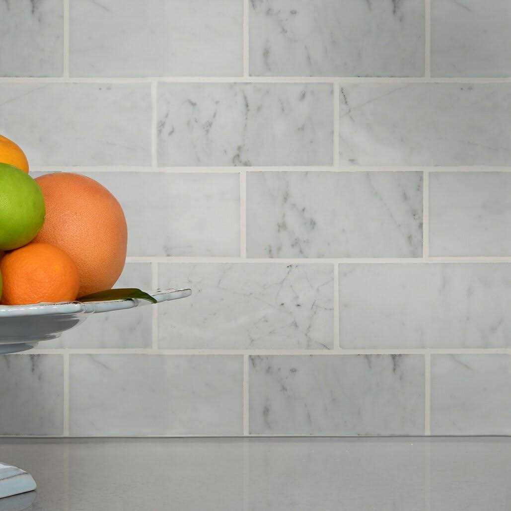 MSI Carrara White 3 in. x 6 in. Polished Marble Floor and Wall Tile - Zenithce