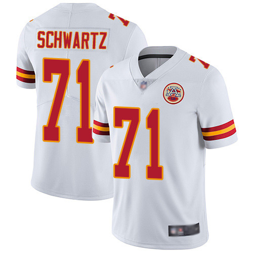 Kansas City Chiefs #71 Mitchell Schwartz White Vapor Untouchable Limited Stitched Jersey - Zenithce