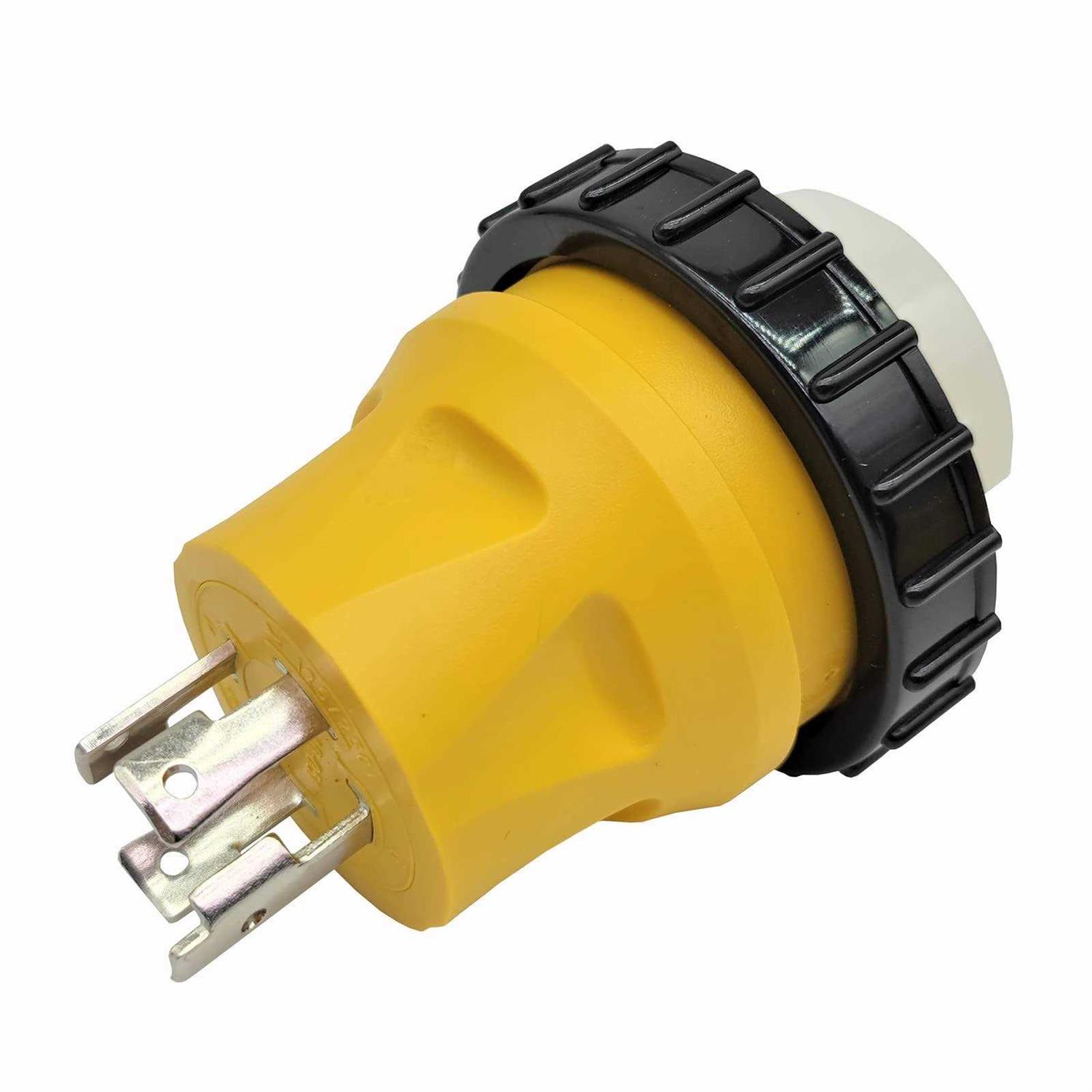 Parkworld 691838 Adapter Cord Welder 50 Amp 6-50p Male Right Angle to 20 Amp L6-20r Locking Connector Female - Zenithce