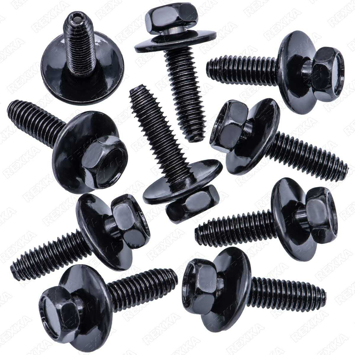 Rexka M4.2-1.41 x 20mm Hex Head Tapping Screw for GM Jeep Wrangler 1640810 11500434 11503892 - Zenithce