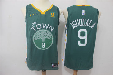 Warriors 9 Andre Iguodala Green Authentic Jersey - Zenithce