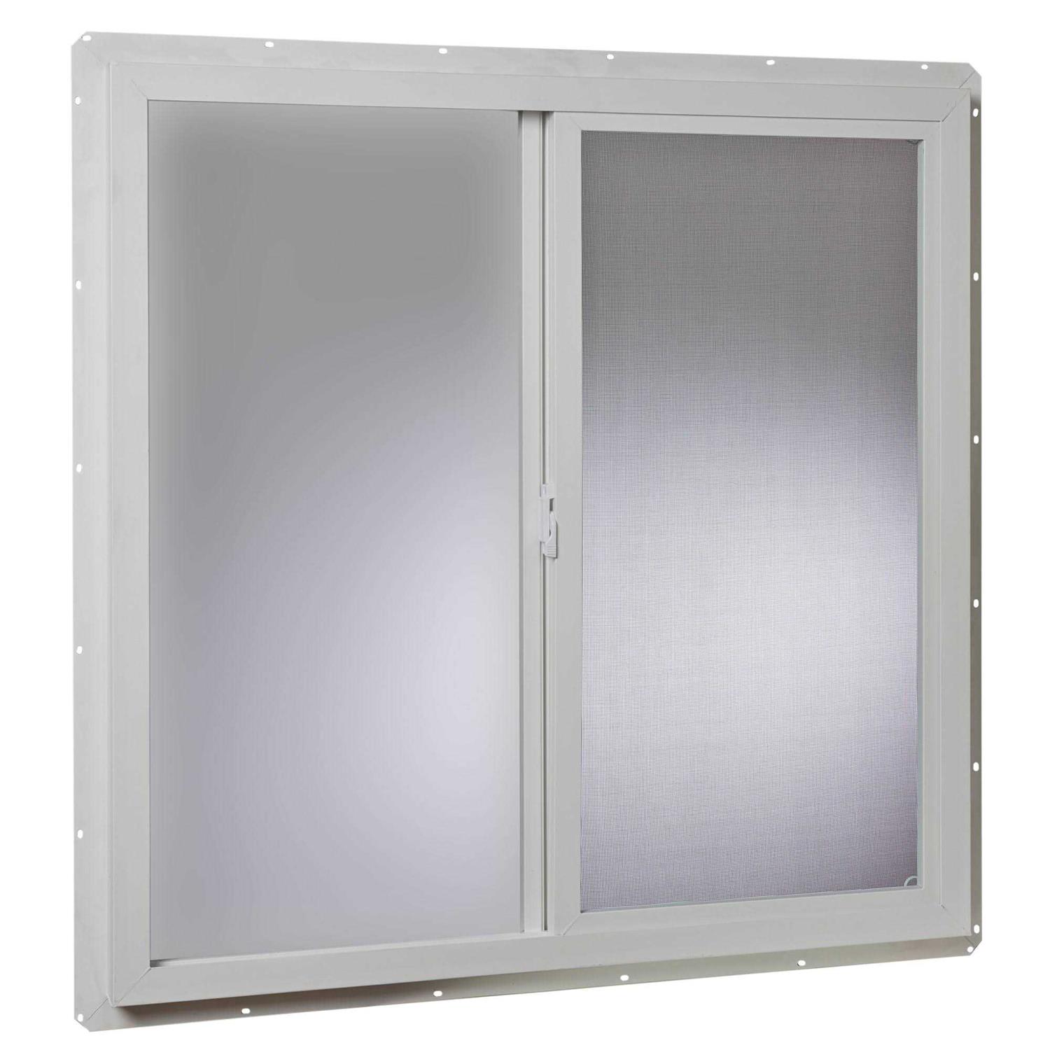 Project Source 10001 Series 35.5-in x 23.5-in x 3-in Jamb Left-operable Vinyl VUS3624PS - Zenithce