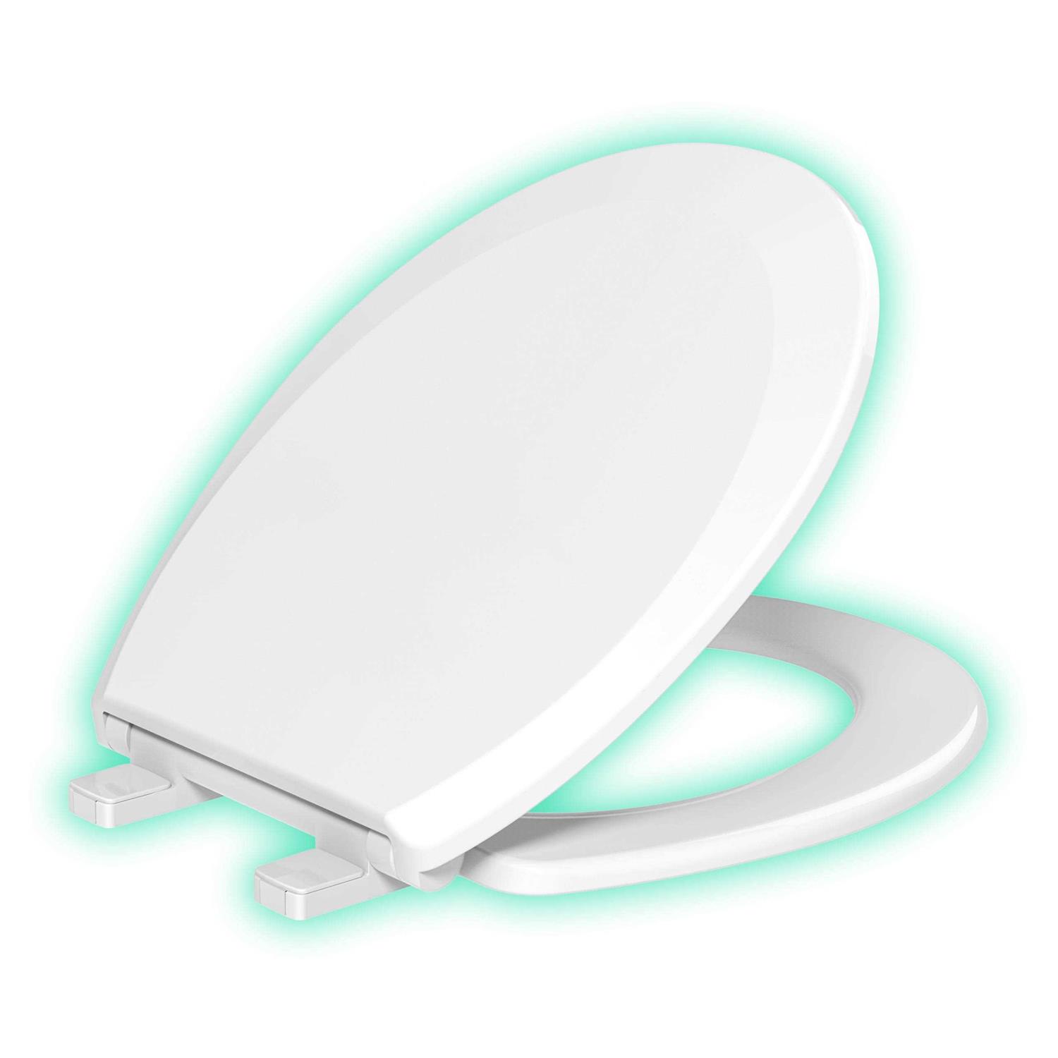 Evekare Night Glow Soft Close Elongated Toilet Seats - Zenithce