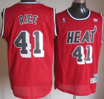 Miami Heat #41 Glen Rice Red Swingman Throwback Jersey - Zenithce
