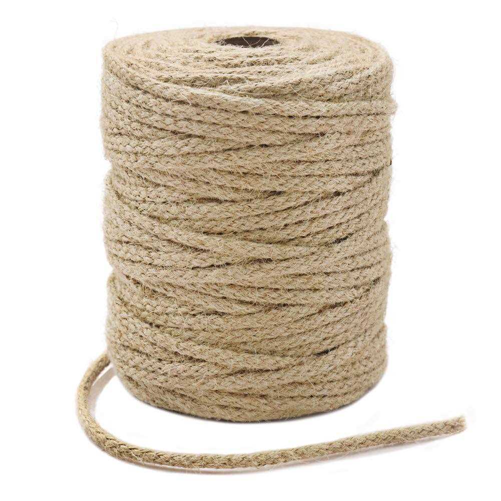 Tenn Well Braided Jute Twine Natural Jute Rope for Artworks and Crafts - Zenithce