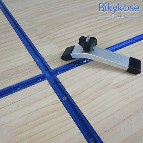 T-Track for Woodworking with Screws Aluminum Alloy Woodworking Tools Double Cut Profile Universal T-Tracks with Predrilled - Zenithce