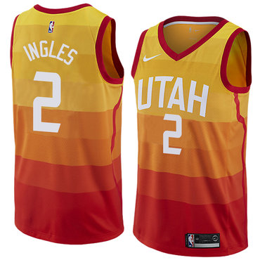 Utah Jazz #2 Joe Ingles Orange Swingman City Edition Jersey - Zenithce