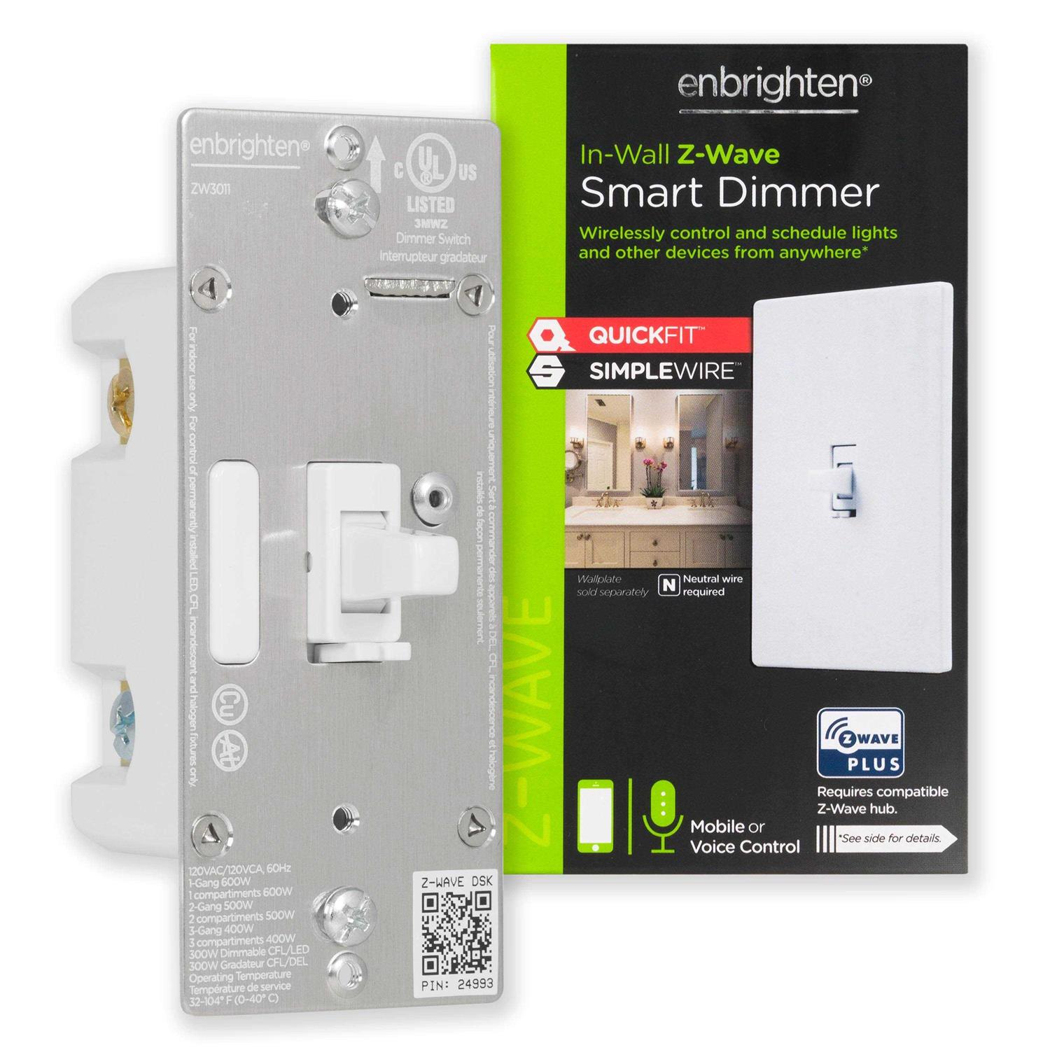 Enbrighten Z-Wave Plus Plug-In Outdoor Smart Switch - Zenithce